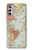 S3418 Vintage World Map Case Cover Custodia per Motorola Moto G Stylus 4G (2022)