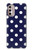 S3533 Blue Polka Dot Case Cover Custodia per Motorola Moto G Stylus 4G (2022)