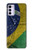 S3297 Brazil Flag Vintage Football Graphic Case Cover Custodia per Motorola Moto G42