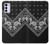 S3363 Bandana Black Pattern Case Cover Custodia per Motorola Moto G42