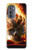 S0863 Hell Fire Skull Case Cover Custodia per Motorola Edge (2022)
