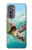 S1377 Ocean Sea Turtle Case Cover Custodia per Motorola Edge (2022)