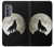 S1981 Wolf Howling at The Moon Case Cover Custodia per Motorola Edge (2022)