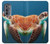 S3497 Green Sea Turtle Case Cover Custodia per Motorola Edge (2022)
