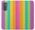 S3678 Colorful Rainbow Vertical Case Cover Custodia per Motorola Edge (2022)
