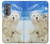 S3794 Arctic Polar Bear and Seal Paint Case Cover Custodia per Motorola Edge (2022)