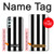 S2297 Black and White Vertical Stripes Case Cover Custodia per Samsung Galaxy A34 5G