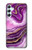 S3896 Purple Marble Gold Streaks Case Cover Custodia per Samsung Galaxy A34 5G
