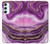 S3896 Purple Marble Gold Streaks Case Cover Custodia per Samsung Galaxy A34 5G