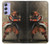 S0796 Japan Red Samurai Case Cover Custodia per Samsung Galaxy A54 5G