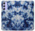 S3439 Fabric Indigo Tie Dye Case Cover Custodia per Samsung Galaxy A54 5G