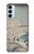 S3350 Utagawa Hiroshige Drum Bridge Yuhi Hill in Meguro Case Cover Custodia per Samsung Galaxy M14