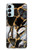 S3419 Gold Marble Graphic Print Case Cover Custodia per Samsung Galaxy M14