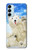 S3794 Arctic Polar Bear and Seal Paint Case Cover Custodia per Samsung Galaxy M14