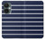 S2767 Navy White Striped Case Cover Custodia per OnePlus Nord CE 3 Lite, Nord N30 5G