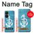 S3053 Marine Anchor Blue Case Cover Custodia per OnePlus Nord CE 3 Lite, Nord N30 5G