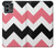 S1849 Pink Black Chevron Zigzag Case Cover Custodia per Motorola Moto G Stylus 5G (2023)