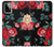 S3112 Rose Floral Pattern Black Case Cover Custodia per Motorola Moto G Power (2023) 5G