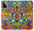 S3281 Colorful Hippie Flowers Pattern Case Cover Custodia per Motorola Moto G Power (2023) 5G