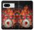 S1431 Skull Drum Fire Rock Case Cover Custodia per Google Pixel 8