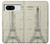 S3474 Eiffel Architectural Drawing Case Cover Custodia per Google Pixel 8