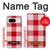 S3535 Red Gingham Case Cover Custodia per Google Pixel 8