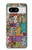 S3879 Retro Music Doodle Case Cover Custodia per Google Pixel 8