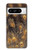 S3691 Gold Peacock Feather Case Cover Custodia per Google Pixel 8 pro