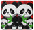 S3929 Cute Panda Eating Bamboo Case Cover Custodia per iPhone 5 5S SE