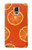 S3946 Seamless Orange Pattern Case Cover Custodia per Samsung Galaxy Note 4