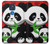 S3929 Cute Panda Eating Bamboo Case Cover Custodia per Motorola Moto G Play (2021)