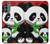 S3929 Cute Panda Eating Bamboo Case Cover Custodia per Motorola Moto G31