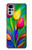 S3926 Colorful Tulip Oil Painting Case Cover Custodia per Motorola Moto G22