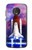 S3913 Colorful Nebula Space Shuttle Case Cover Custodia per Motorola Moto G6