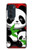 S3929 Cute Panda Eating Bamboo Case Cover Custodia per Motorola Edge 30 Pro