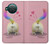 S3923 Cat Bottom Rainbow Tail Case Cover Custodia per Nokia X10