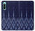 S3950 Textile Thai Blue Pattern Case Cover Custodia per Sony Xperia 10 IV