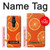 S3946 Seamless Orange Pattern Case Cover Custodia per Sony Xperia Pro-I