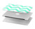 S1723 Mint Chevron Zigzag Case Cover Custodia per MacBook Air 15″ (2023,2024) - A2941, A3114