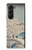 S3350 Utagawa Hiroshige Drum Bridge Yuhi Hill in Meguro Case Cover Custodia per Samsung Galaxy Z Fold 5