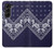 S3357 Navy Blue Bandana Pattern Case Cover Custodia per Samsung Galaxy Z Fold 5