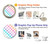 S3499 Colorful Heart Pattern Case Cover Custodia per Google Pixel 7a