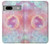S3709 Pink Galaxy Case Cover Custodia per Google Pixel 7a