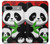S3929 Cute Panda Eating Bamboo Case Cover Custodia per Google Pixel 7a