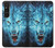 S0752 Blue Fire Grim Wolf Case Cover Custodia per Sony Xperia 1 V S0752 Blue Fire Grim Wolf Case Cover Custodia per Sony Xperia 1 V
