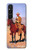 S0772 Cowboy Western Case Cover Custodia per Sony Xperia 1 V S0772 Cowboy Western Case Cover Custodia per Sony Xperia 1 V