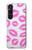 S2214 Pink Lips Kisses Case Cover Custodia per Sony Xperia 1 V S2214 Pink Lips Kisses Case Cover Custodia per Sony Xperia 1 V