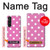 S2358 Pink Polka Dots Case Cover Custodia per Sony Xperia 1 V S2358 Pink Polka Dots Case Cover Custodia per Sony Xperia 1 V