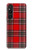 S2374 Tartan Red Pattern Case Cover Custodia per Sony Xperia 1 V S2374 Tartan Red Pattern Case Cover Custodia per Sony Xperia 1 V