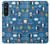 S2572 Marine Penguin Pattern Case Cover Custodia per Sony Xperia 1 V